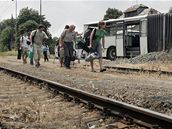V Sudomi u Tábora nejezdily vlaky, lidé museli vyuít náhradní autobusovou dopravu.