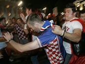 Potyčka fanoušků Chorvatska a Turecka