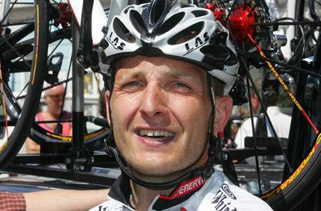 Petr Beník vyhrál poprvé na mistrovství republiky závod s hromadným startem