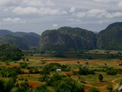 Pohled na údolí Viales, Pinar del Rio, Kuba