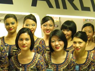 Budouc letuky Singapore Airlines s autorem reporte