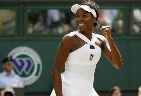 Americká tenistka Venus Williamsová v semifinále Wimbledonu