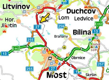 mapa - bomba v Zlu u Litvnova