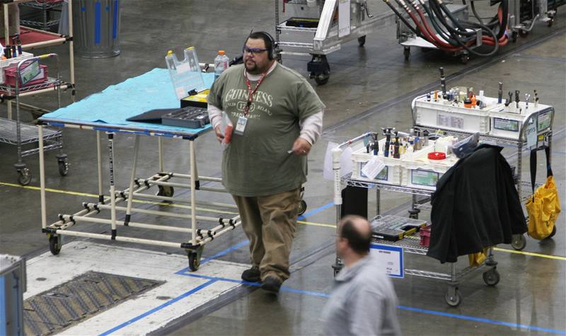 Továrna Boeing - velká letadla, velcí muži