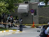 Pi pestelce atentátník s policií u amerického konzulátu v Istanbulu zemelo est lidí, ti policisté a ti útoníci (9. ervence 2008)