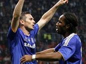 FC Chelsea: Lampard (vlevo), Drogba