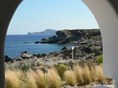 Výhled z eckého ostrova Rhodos. Ilustraní snímek.