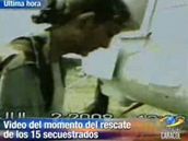 Videozáznam z osvobození Betancourtové a spol.