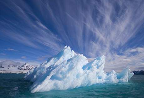 V záí bude podle odborník u Arktidy mén ledu ne obvykle. Ilustraní foto