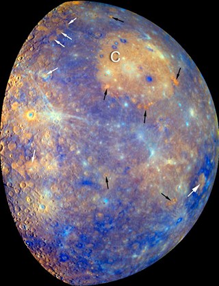 Vulkanick innost na Merkuru