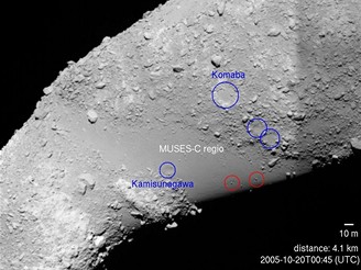 Hayabusa ; oblast pistn na Itokaw