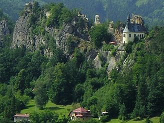 Skaln hrad Vranov (Pantheon) nad Malou Sklou