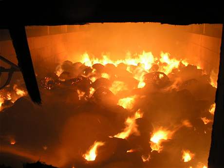 Požár seníku v Blatničce na Hodonínsku