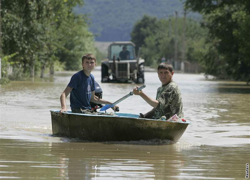 Záplavy na východ Evropy (28. ervence 2008)