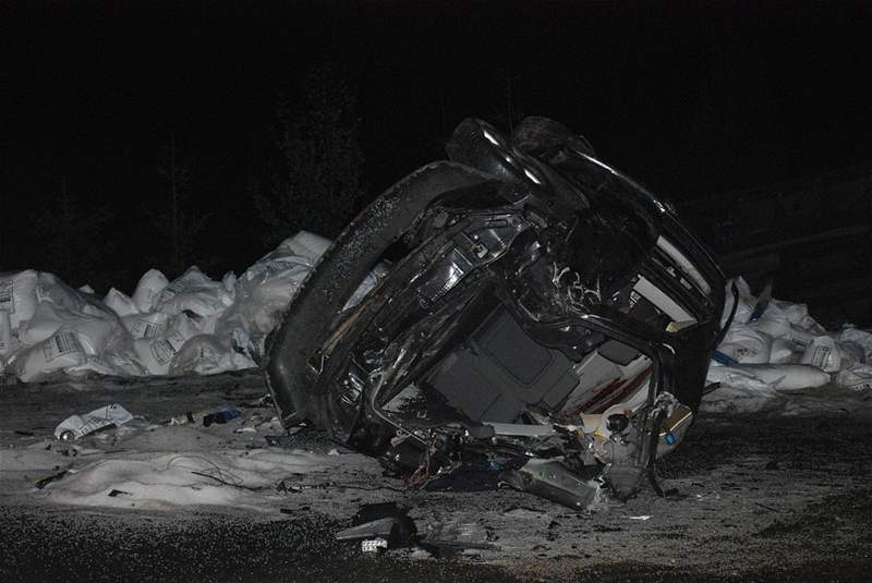 Hromadná nehoda na dálnici D1 ve smru na Prahu. (22. ervence 2007)