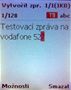 Vodafone 527 - screenshot displeje