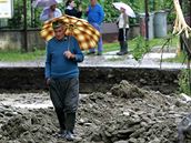 Následky povodní na východním Slovensku (24. 7. 2008)