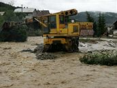 Následky povodní na východním Slovensku (24. 7. 2008)