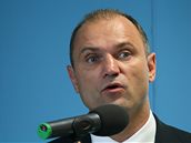Ivan Langer na tiskové konferenci (22.7.2008)