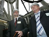 Otevení nové vrtné soupravy Moravských naftových dol v Damboicích