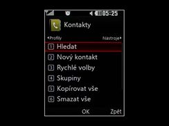 LG KC550 (ukzky menu telefonu)