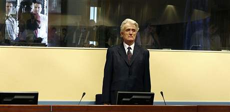 Radovan Karadi u soudu v Haagu (30. ervence 2008)