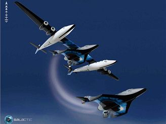 Virgin Galactic - odpojen rakety od nosnho letounu