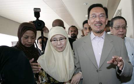 Lídr malajsijské opozice Anwar Ibrahim.