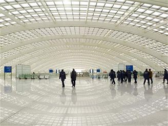 Termiál 3 Pekingského letiště - odletová hala