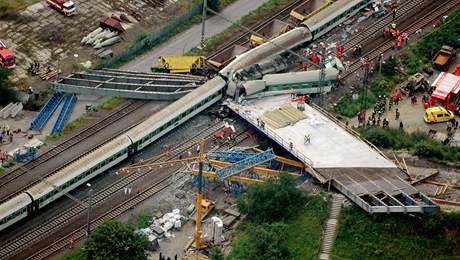 Leteck snmek vlakovho netst u Studnky (8. 8. 2008)