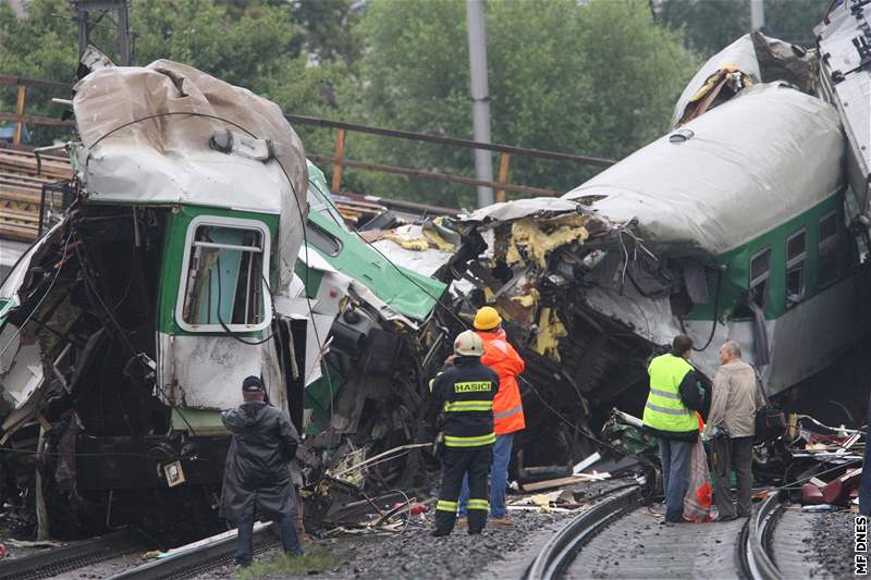 Místo vlakového netstí den poté. (9. srpna 2008)