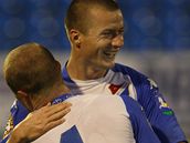 Ostravský Sv�rko� se raduje z gólu