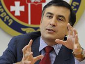 Michael Saakavili na setkn bezpenostn rady