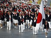 Slavnostní zahájení OH v Pekingu, na stadion jde výprava Japonska