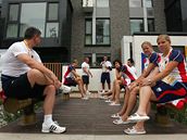 �eské basketbalistky v olympijské vesnici