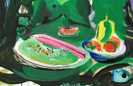 Vladimír Franz namaloval jídla z jídelního lístku