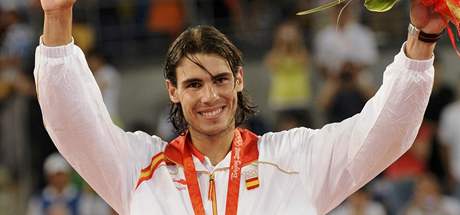 Rafael Nadal se zlatou medailí
