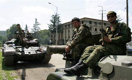 Rutí vojáci v Gruzii (13. srpna 2008)