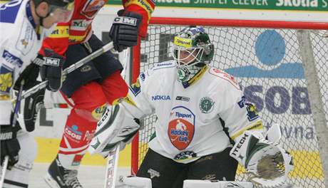 Mladá Boleslav - Pardubice: závar ped mladoboleslaskou brankou 