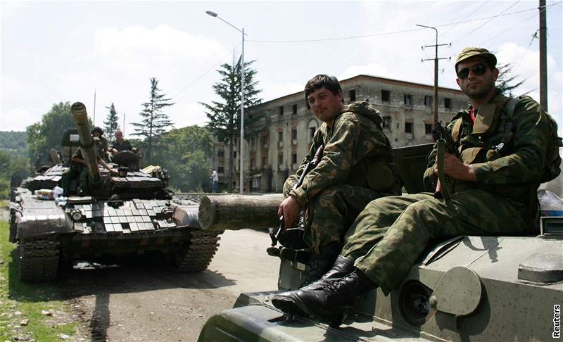 Rutí vojáci v Gruzii (13. srpna 2008)