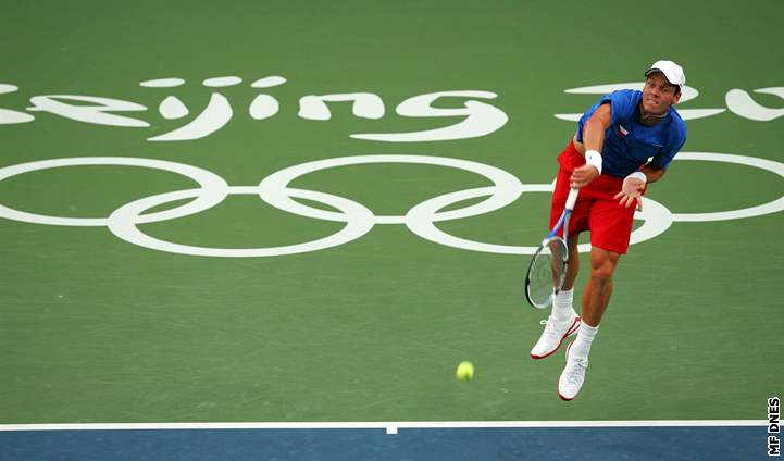 Tenista Tomá Berdych na olympiád