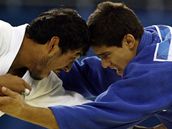 Jaromír Ježek (v modrém), judo