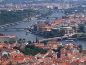 Praha - výhled z Petřínské rozhledny