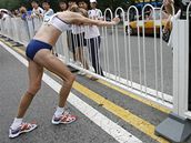 Paula Radcliffeová - Svtová rekordmanka Paula Radcliffeová se pi olympijském...