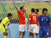 Nizozemsko - Japonsko: Sibon slaví rozhodující gól