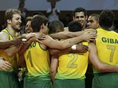 Volejbalisté Brazílie slaví vítězství