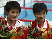 Skokanky do vody Wang Sin, chen uo-lin  