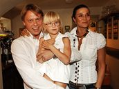 Mahulena Boanová s manelem Viktorem Mrázem a dcerou