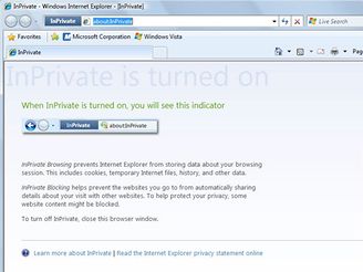 IE8 beta 2: InPrivate