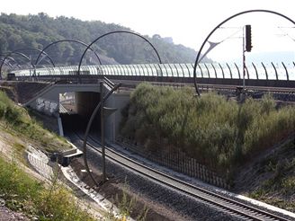 Nové spojení - tunelový most u Vítkovské výhybny